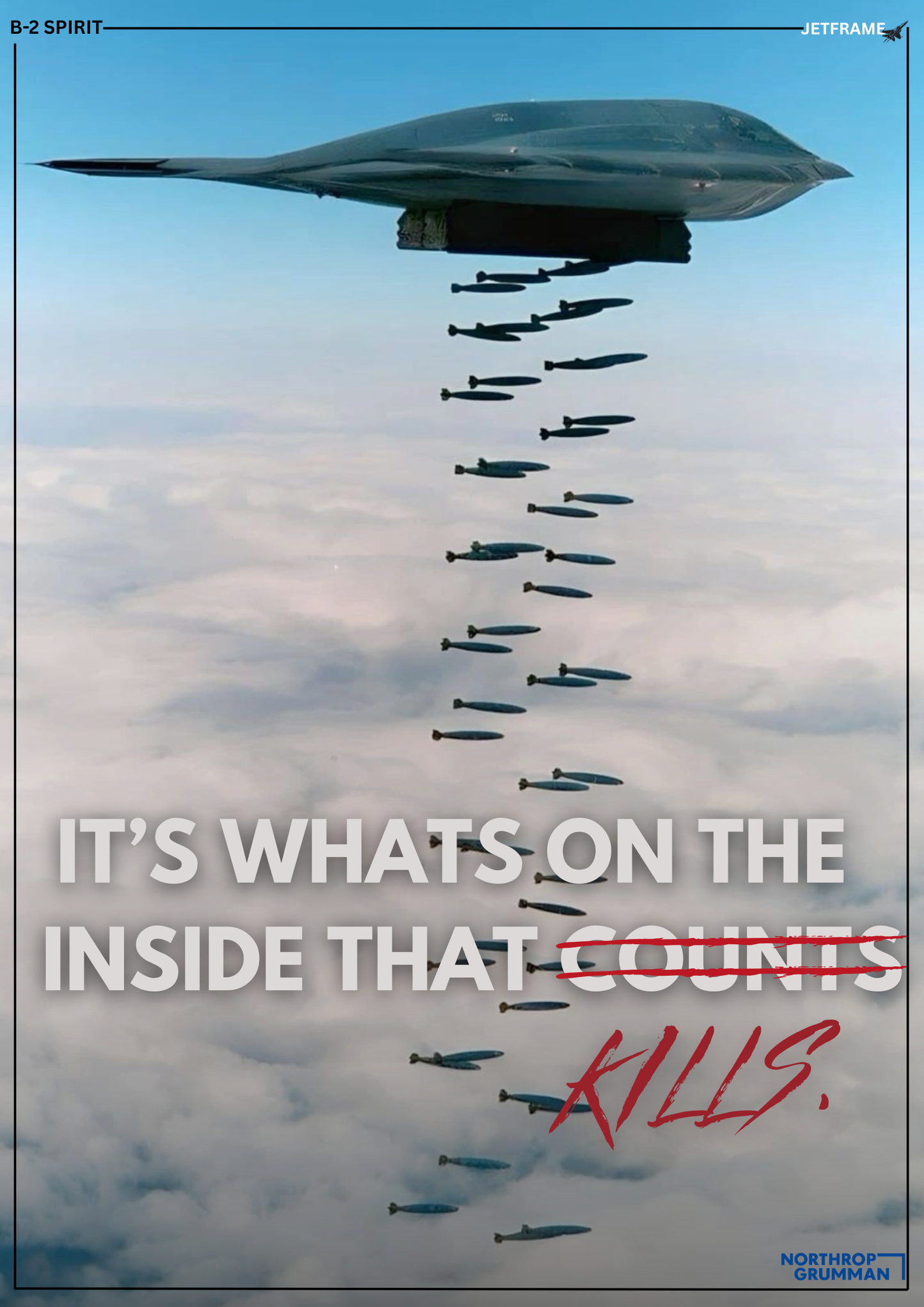 B-2 Spirit Propaganda Poster.